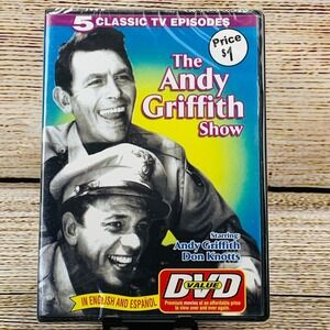The Andy‎ Griffith Show [DVD] 5 Classic TV Episodes Andy Griffith Don Knotts NEW